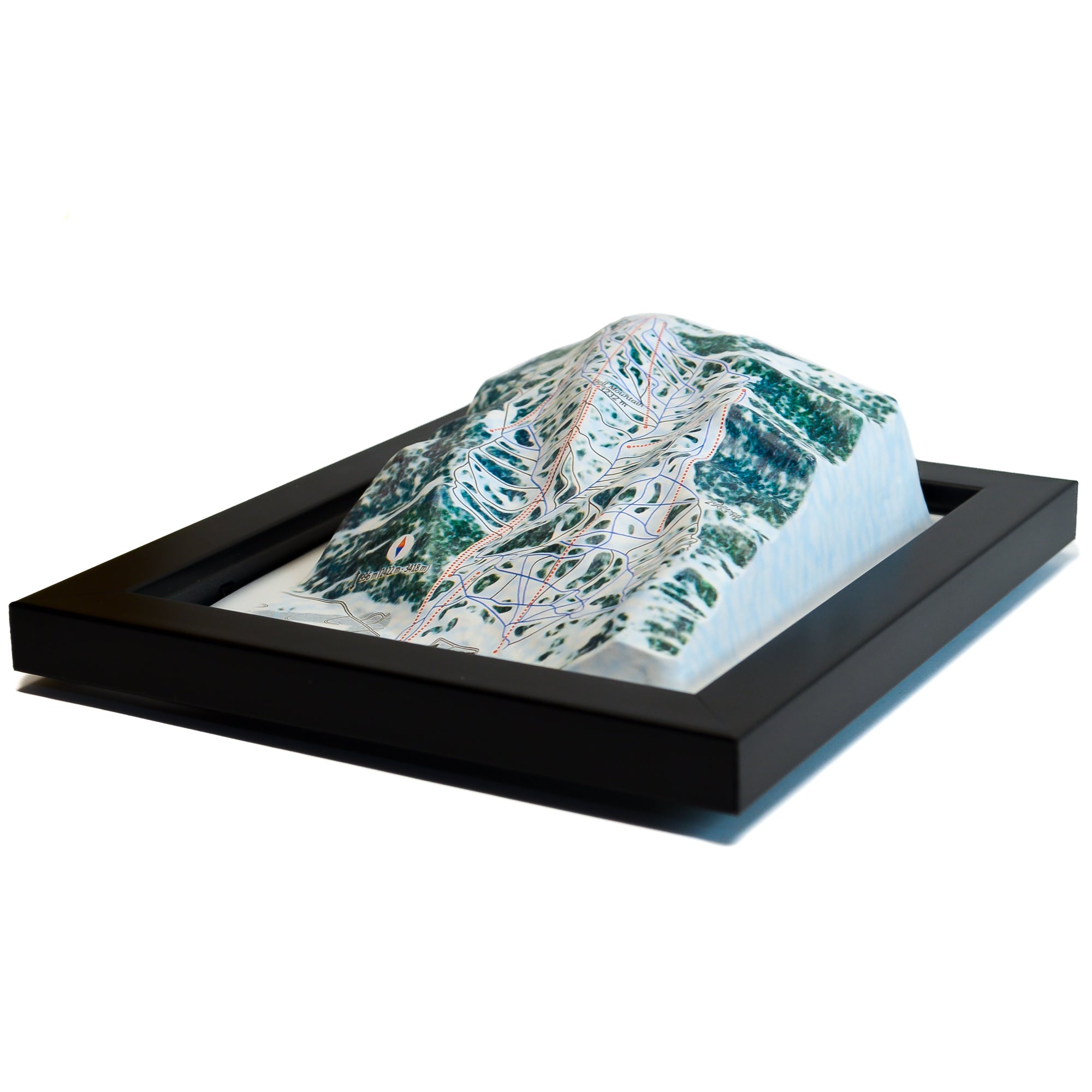 TestPlayNA 3D ski resort map of Aspen Mountain showing challenging terrain and lifts