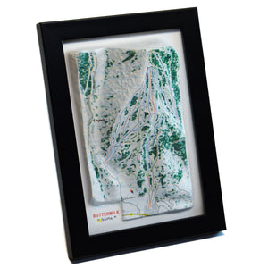 TestPlayNA 3D ski resort map of Buttermilk, Aspen showing beginner-friendly terrain and lifts