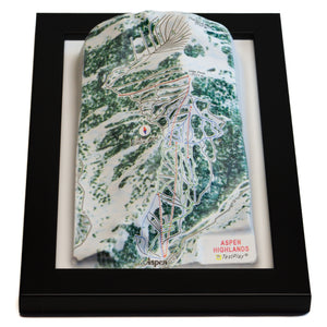 TestPlayNA 3D ski resort map of Aspen Highlands showing challenging terrain and lifts
