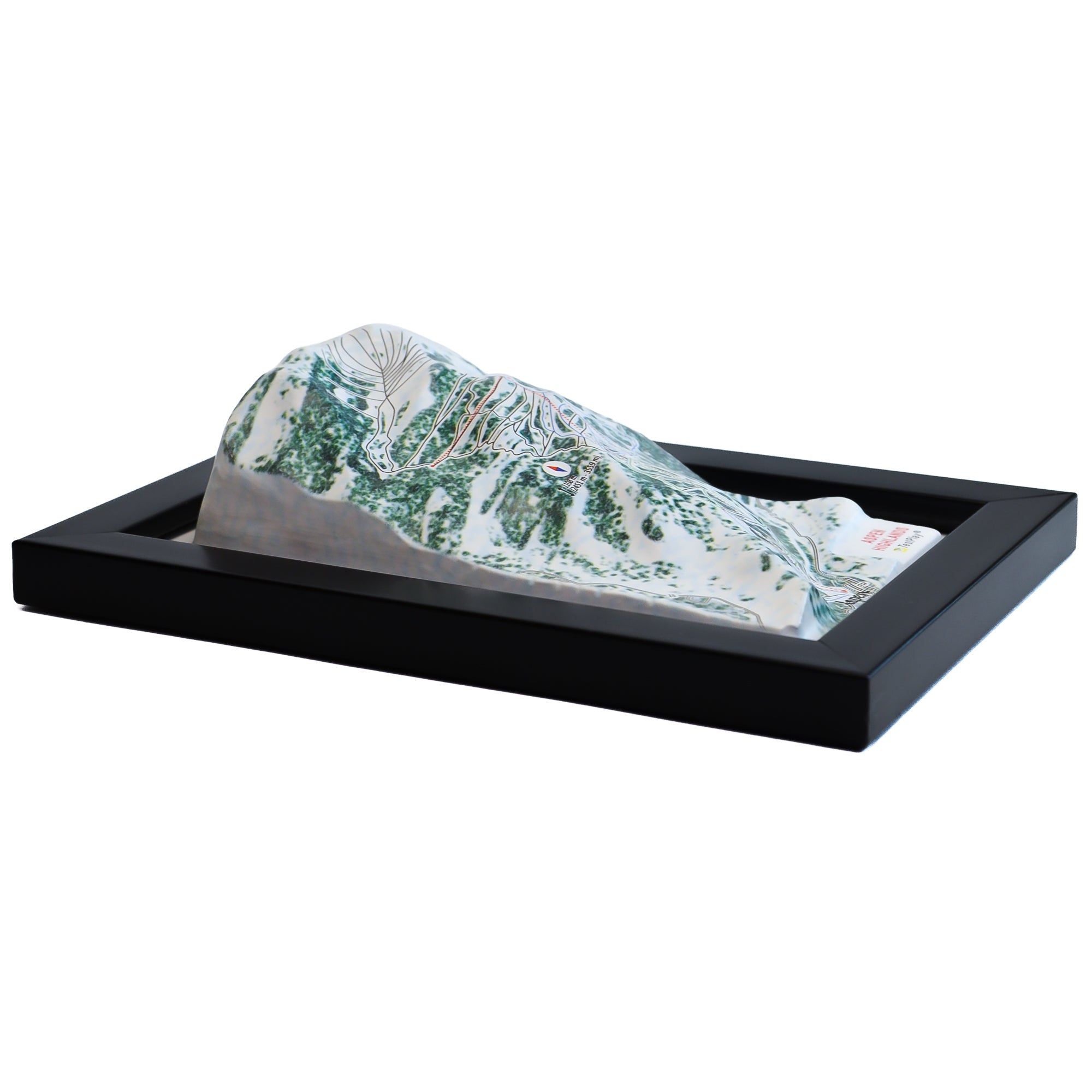 TestPlayNA 3D ski resort map of Aspen Highlands showing challenging terrain and lifts