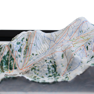 TestPlayNA 3D ski resort map of Palisades Tahoe, Lake Tahoe showing terrain, runs, and lifts