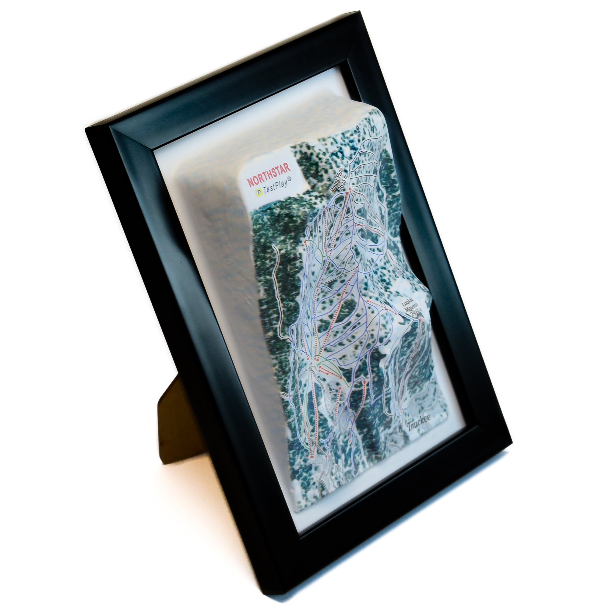 TestPlayNA 3D ski resort map of Northstar, Lake Tahoe showing terrain, runs, and lifts