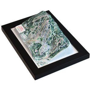 TestPlayNA 3D ski resort map of Okemo Mountain showing terrain, trails, and lifts