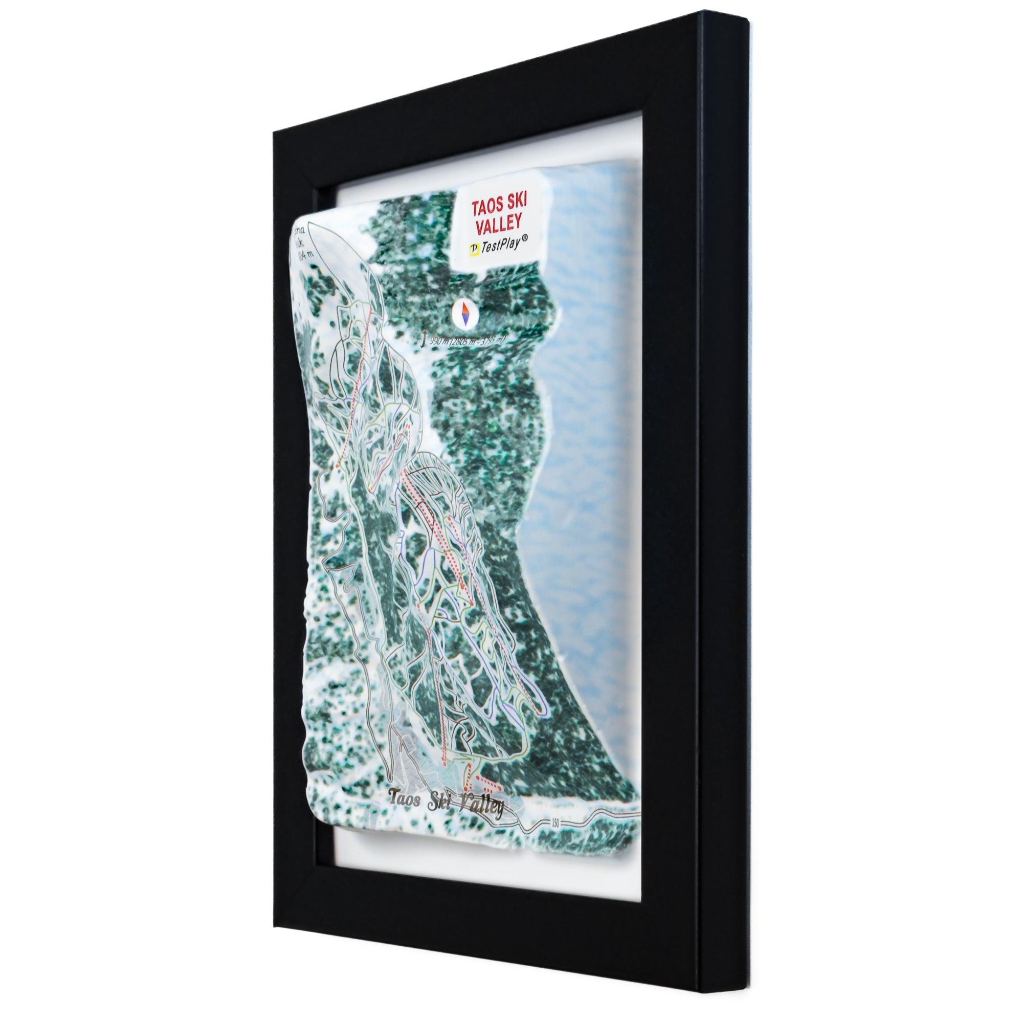 TestPlayNA 3D ski resort map of Winter Park showing varied terrain and lifts
