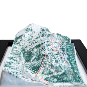 TestPlayNA 3D ski resort map of Taos Ski Valley showing terrain, runs, and lifts