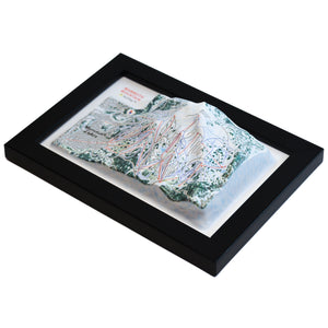 TestPlayNA 3D ski resort map of Mammoth Mountain showing mountains, terrain, and lifts