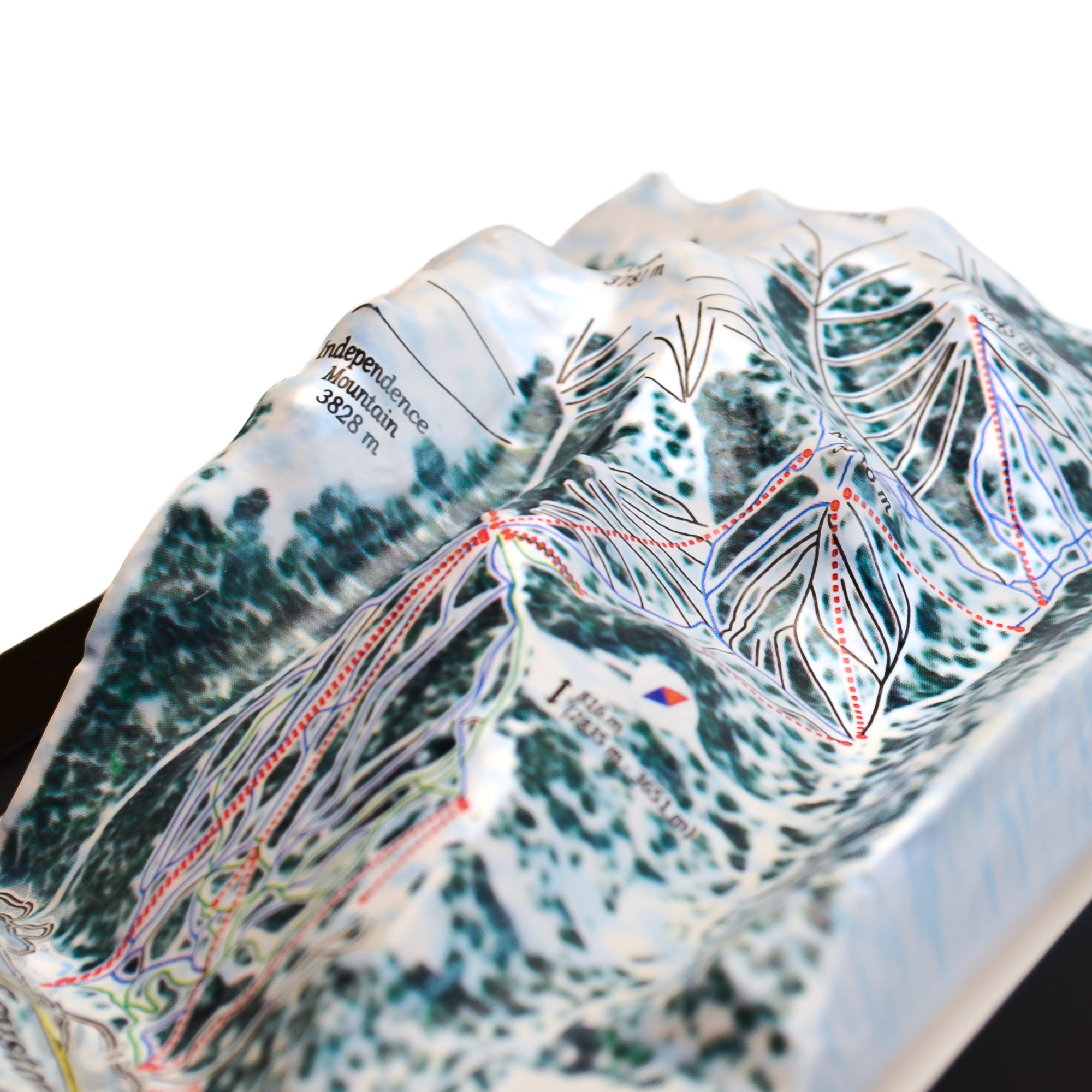TestPlayNA 3D ski resort map of Keystone showing terrain, runs, and lifts