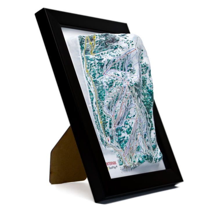 TestPlayNA 3D ski resort map of Winter Park showing varied terrain and lifts