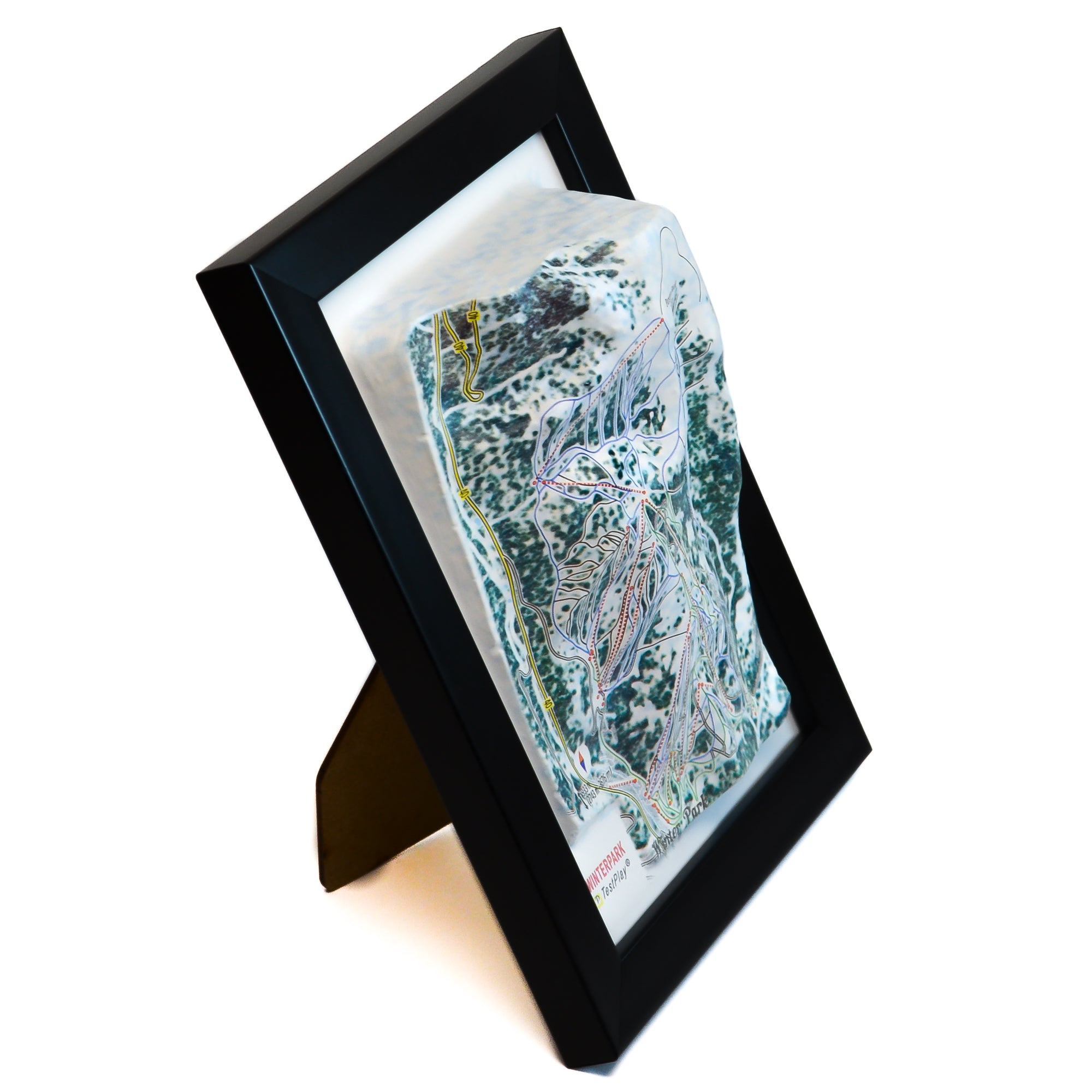 TestPlayNA 3D ski resort map of Winter Park showing varied terrain and lifts