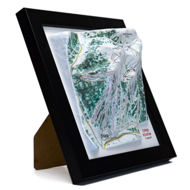 TestPlayNA 3D ski resort map of Copper Mountain showing terrain, runs, and lifts
