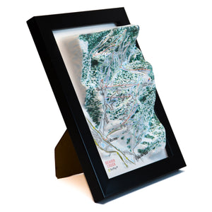 TestPlayNA 3D ski resort map of Beaver Creek showing terrain, winding trails, and lifts
