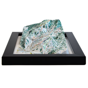 TestPlayNA 3D ski resort map of Beaver Creek showing terrain, winding trails, and lifts