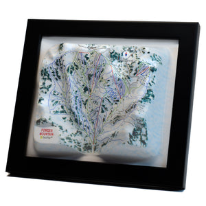 TestPlayNA 3D ski resort map of Powder Mountain showing terrain and lifts