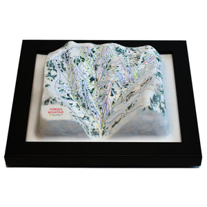 TestPlayNA 3D ski resort map of Powder Mountain showing terrain and lifts