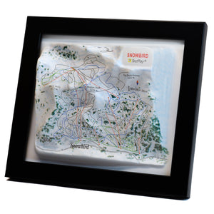 TestPlayNA 3D ski resort map of Snowbird showing mountains, terrain, and lifts