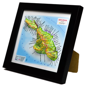 TestPlayNA 3D map of Santa Catalina Island showing the island's terrain, coastline, and Mount Orizaba.