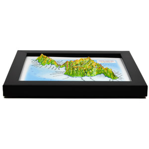 TestPlayNA 3D map of Santa Catalina Island showing the island's terrain, coastline, and Mount Orizaba.
