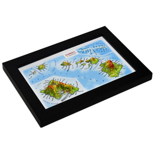 TestPlayNA 3D raised relief map of Hawaii showing the islands, volcanoes, and coastlines